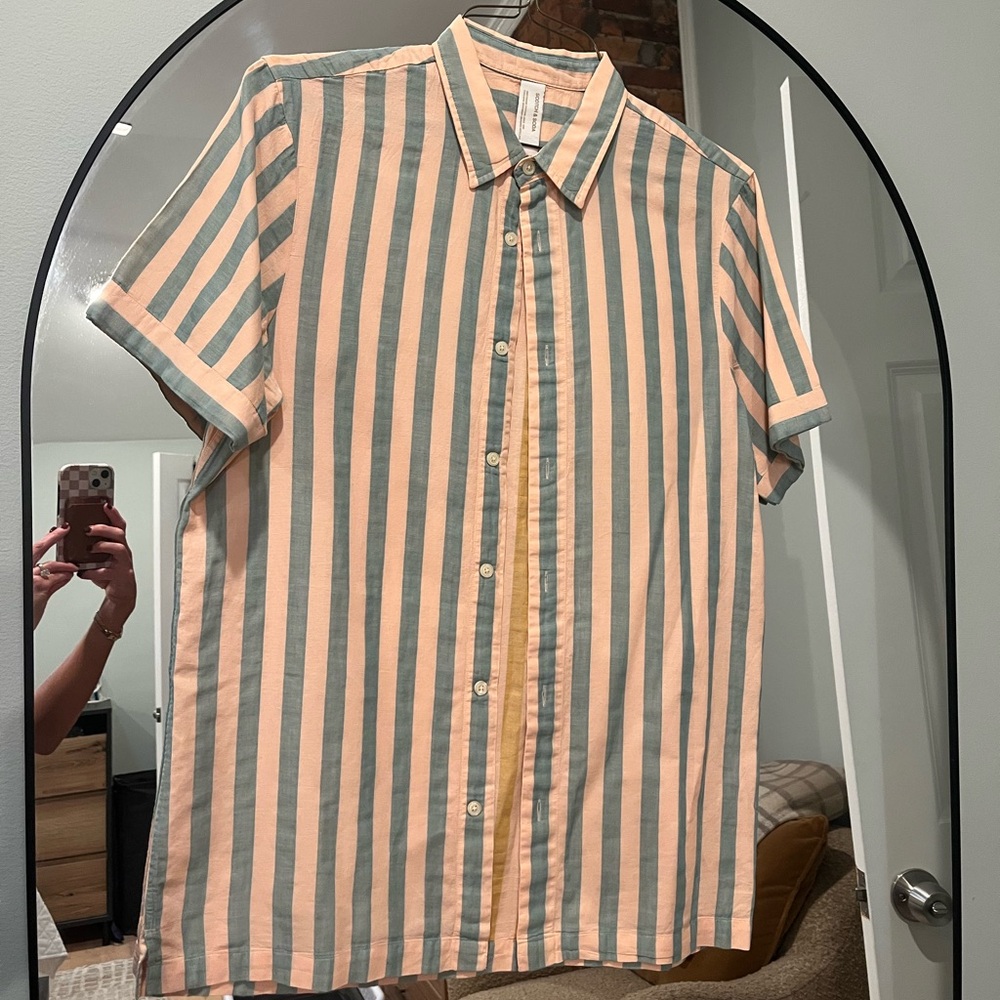 Scotch & Soda Striped Shirt - Green and Pink